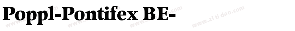 Poppl-Pontifex BE字体转换